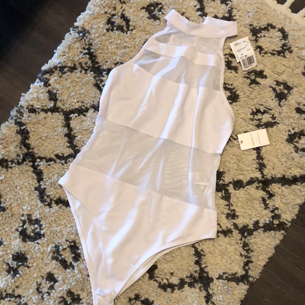 White Sheer Bodysuit